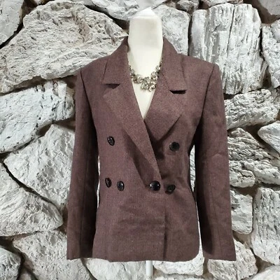  Peruvian Connection Women's Sz 8 Alpaca Wool Blazer Double Breasted  - Image 1 of 4