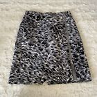 Talbots Women's Gray/Black Pencil Skirt Size 10