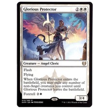 Glorious Protector - M/NM White Creature Angel Cleric Rare TCG MTG KHM Kaldheim