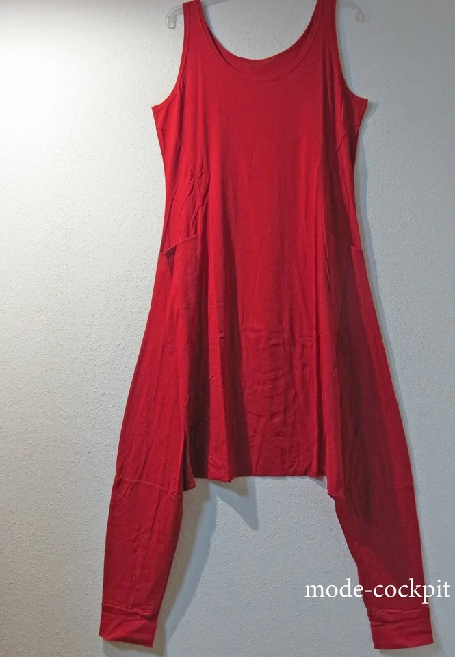 BORIS INDUSTRIES flippiger Harems Overall Jumpsuit + Tasche rot 46 (4) - Bild 1 von 4