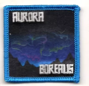 Parche impreso AURORA BOREALIS hierro astronomía espacio exterior - Imagen 1 de 1