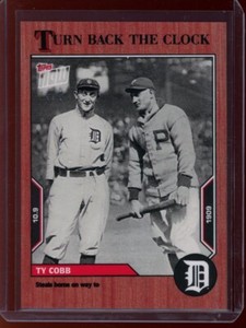 2022 Topps Now Turn Back the Clock #193 Ty Cobb Cherry Parallel #d /7