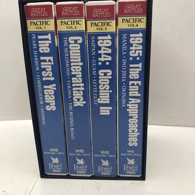 Readers Digest Great Battles of World War II, Victory In the Pacific VHS 4 Tapes - Image 1 of 4