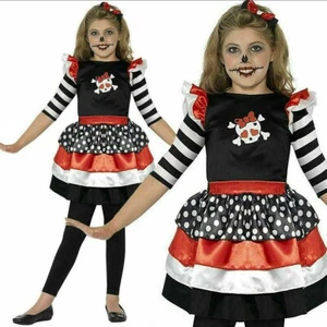 Skully Girl Children's Halloween Fancy Dress SMIFFYS 4-6 Years - SMALL FREE P+P - Picture 1 of 10