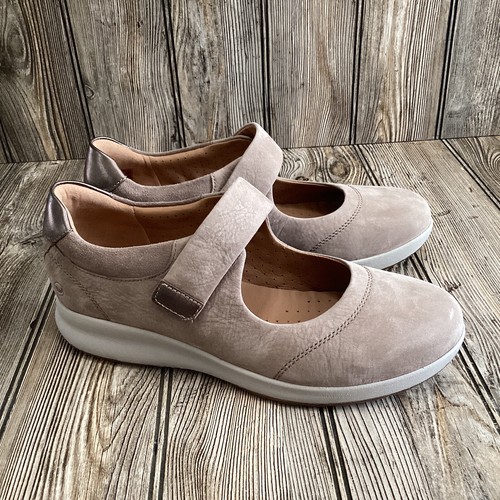 Ballerine Clarks donna destrutturate senza cinturino adorn comode Mary Jane taglia 10 M