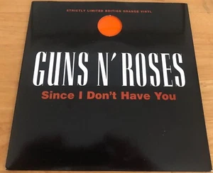 Guns N Roses Since I Dont have you 1994 Uk Geffen Vinyl 7" 45 Orange Gfs 70 - Picture 1 of 3