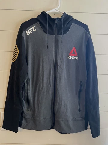 UFC Reebok Full Zip Jacket CODY GARBRANT Hooded Sz L Cover