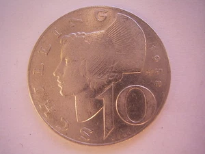 10 Schilling Silber Österreich 10 Schilling 1958 2. Republik Austria sehr schön. - Bild 1 von 2
