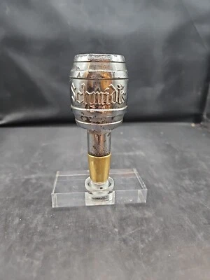 Schmidt's Beer Philadelphia Vintage Chrome Figural Keg Barrel Tap Handle - Image 1 of 4