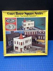 HO Scale Heljan, Court House Square Two Brothers Restaurant Kit, #901  - Picture 1 of 4