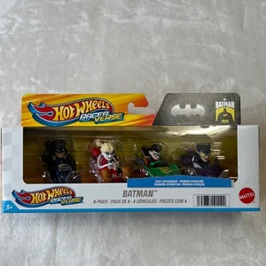 Hot Wheels Racer Verse - BATMAN - 4 Pack Racers First Appearance Mattel Ages 3+ - Picture 1 of 6