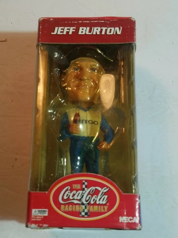 Jeff Burton 2002 Coca-Cola Racing Family Bobble Head Head Knockers New in Box Cover