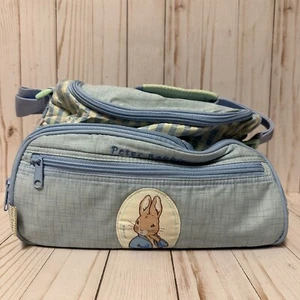 Vintage Peter Rabbit Luv N Care Diaper Bag Blue Green Yellow Plaid NOS 2001 - Picture 1 of 17