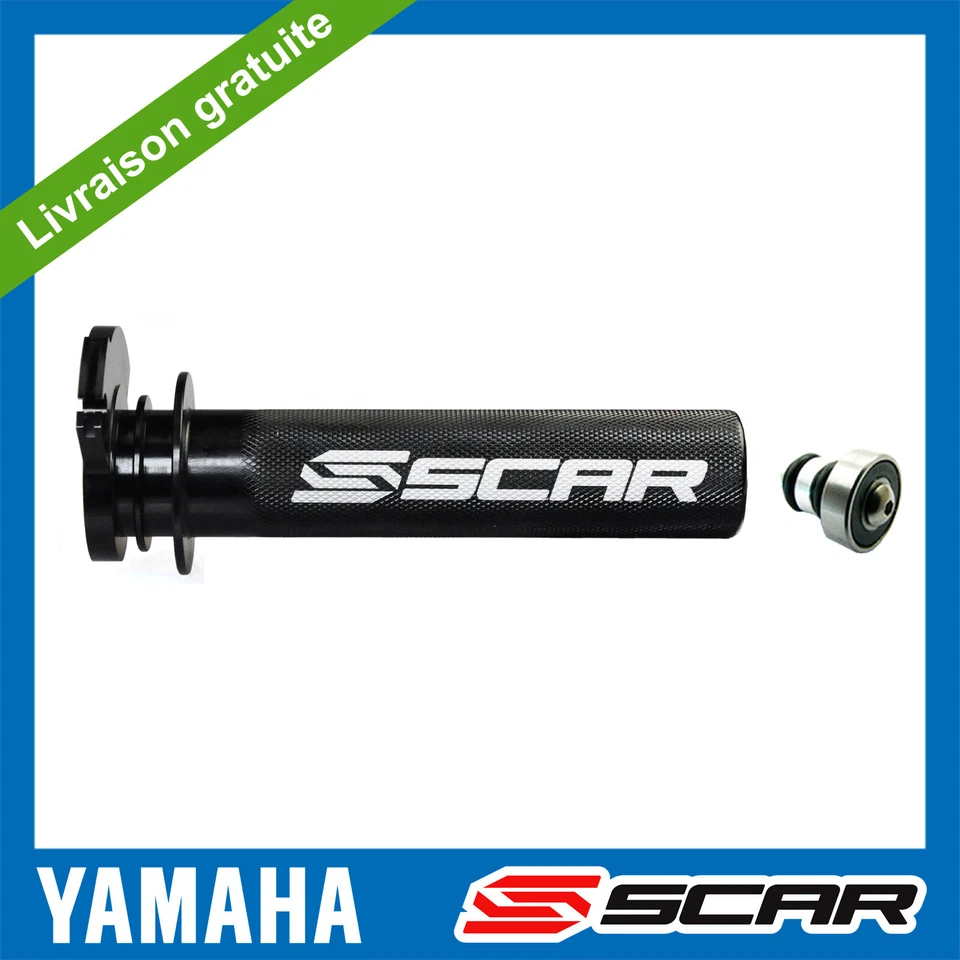 GAS HANDLE ACCELERATOR ALUMINIUM + BEARING YAMAHA YZ 125 250 YZ125 YZ250X SCAR - Image 1 of 1