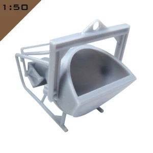 1x 3D printed CONCRETE ROLL OVER SKIP 1:50 Model Miniature Scenery Layout - Picture 1 of 9