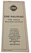 OCTOBER 1928 ERIE RAILROAD WESTERN DISTRICT PUBLIC TIMETABLE