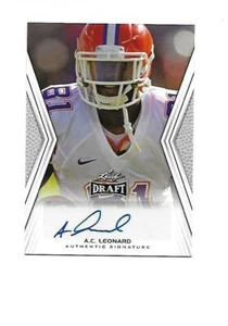 2014 Leaf Draft Autogramme #A-ACL A.C. LEONARD RC (Wikinger) (Tennessee State) - Bild 1 von 3