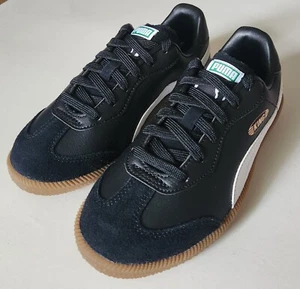 Size 4 Adult PUMA King 21 IT Indoor Soccer Shoes 106696-01 Black/White/Gum - Picture 1 of 6