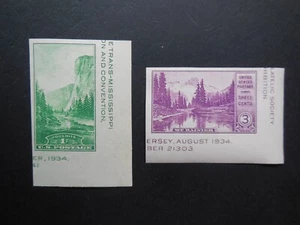 #750a 751a Nat. Parks Singles from Souvenir Sheets MNH OG VF/XF "New Mounts" #5 - Picture 1 of 2