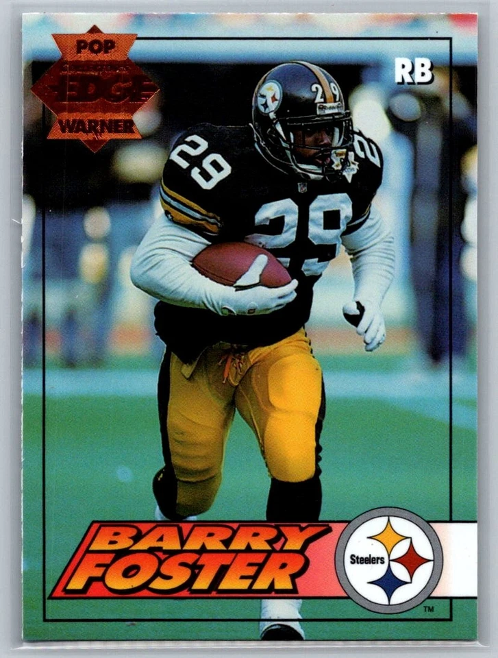1994 Collector's Edge #168 Barry Foster Pop Warner Bronze Pittsburgh Steelers - Image 1 of 2