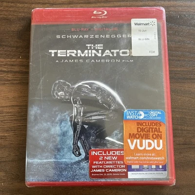 The Terminator w/ Limited Red Case (Blu-ray 1984) Schwarzenegger SEALED!! - Image 1 of 3