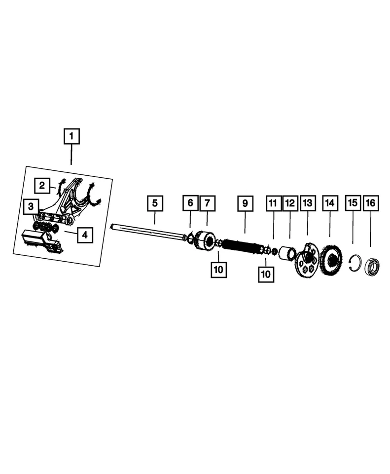 Horquilla Mopar genuina 68026906AB Foto 1 de 4