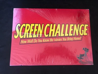 Screen Challenge How Well Do You Know Board Game 1991 Vintage - image 1 of 4