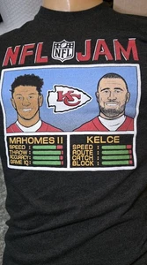 NFL Jam T-Shirt Kansas City Chiefs Größe S Mahomes / Kelce schwarz - Bild 1 von 5