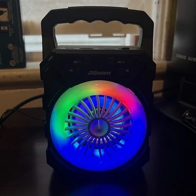 Altavoz portátil Bluetooth para fiestas 2Boom con anillo de luz multicolor  Foto 1 de 3