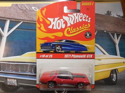Hot Wheels Classics Series 1 1971 Plymouth GTX REDLINE #10 Pink MOPAR FREE SHIP - Image 1 of 3