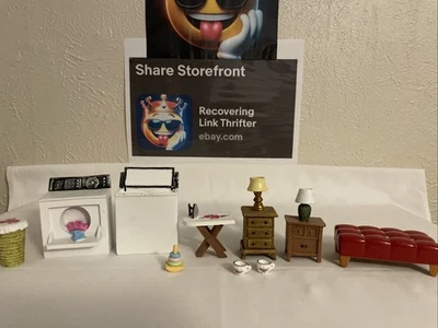 Mezcla de electrodomésticos muebles miniatura para casa de muñecas Foto 1 de 4