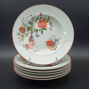 LIMOGES RAYNAUD 6 ASSIETTES CREUSES EN PORCELAINE Japonisant Compagnie Des Indes - Bild 1 von 19