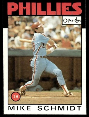 1986 O-Pee-Chee Mike Schmidt Philadelphia Phillies #200 - Image 1 of 2