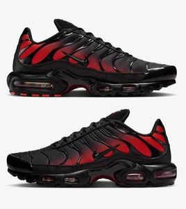 Nike Air Max Plus DM0032-021 Black Light Crimson Noble Red Men's Size - Picture 1 of 9