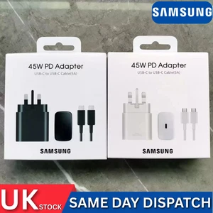 Samsung Galaxy Official 45W Super Fast Charger 2.0 with USB-C to C Data Cable - Picture 1 of 16