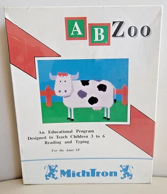 ABZoo by MichTron - Atari ST Disk w/ Printed Manual New Unopened - Image 1 of 4