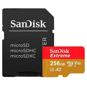 SanDisk Extreme PLUS 256 GB MicroSDXC Class 10 200 MB/s 140 MB/s Class 3 U3 - Picture 1 of 1