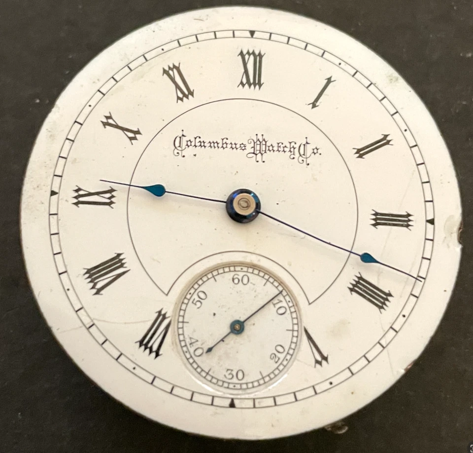 Antiguo Reloj Bolsillo Columbus Modelo 2 1891 Movimiento Buen Balance Años 18 15j EE. UU. Foto 1 de 4