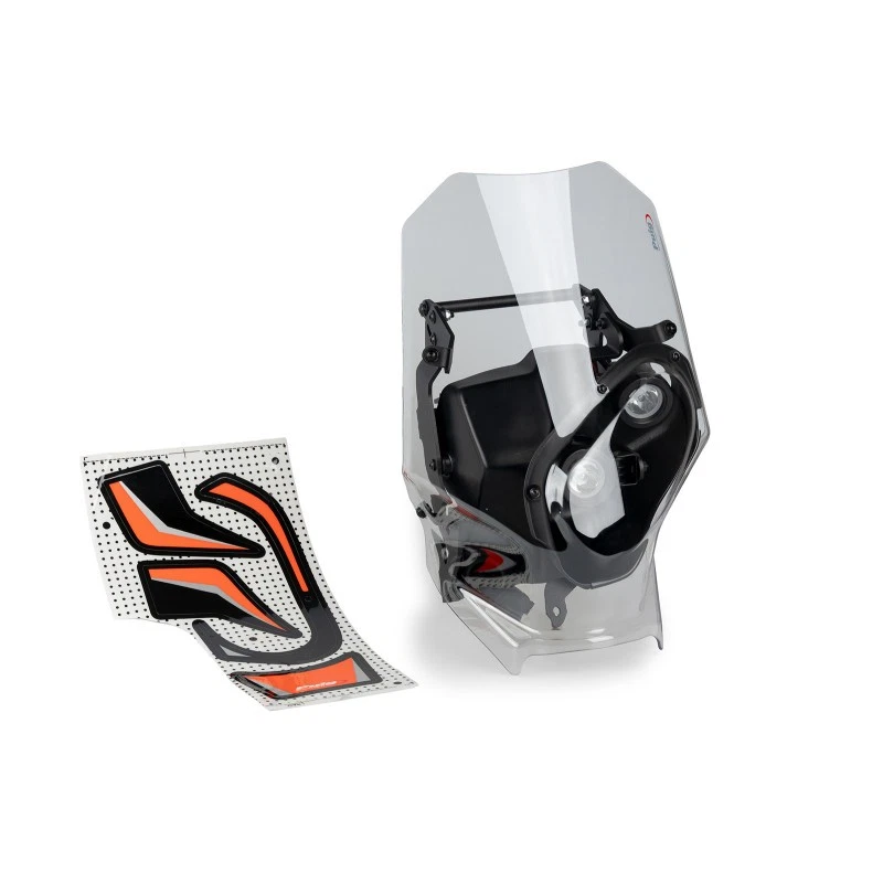 PUIG HALF-FAIRING RALLY SCREEN FOR KTM EXC 250 2014 > 2023 CLEAR 21865W - Image 1 of 1