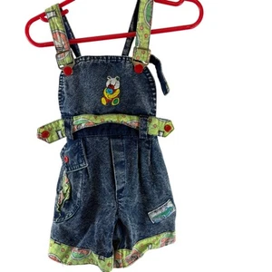 Palazzi Kids Vintage Unisex Denim Shortalls Overalls Size Medium - Picture 1 of 6
