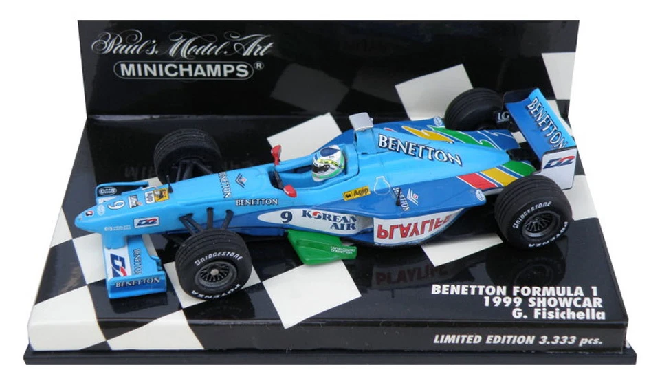 Minichamps Benetton F1 Showcar 1999 - Giancarlo Fisichella 1/43 Scale - Image 1 of 1