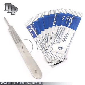 Scalple Handle # 3 + 20 Sterile Surgical Blade #11 Surgical Instruments - Picture 1 of 3
