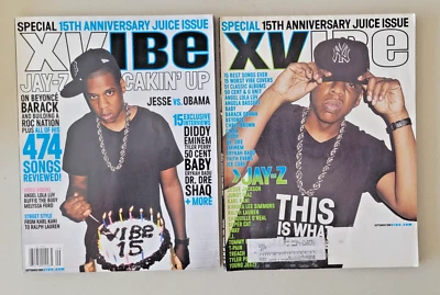 XVIBE Magazine Sept 2008 Jay-Z Special 15th Anniversary Juice Issue 2 versions - Image 1 of 4