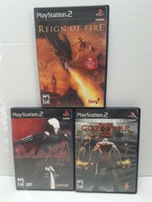 PS2: Reign Of Fire, Devil May Cry & God Of War II (NO INSTRUCTIONS) Pre~Owned.