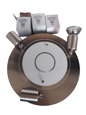 DLLT Moderno Foco de Techo Accesorios 4 Luces Redondas Montaje Al Ras Dirección... Foto 1 de 4