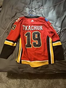 Calgary Flames Matthew Tkachuk Authentic Home Jersey. 2020 Stanley Cup Playoffs - Picture 1 of 4