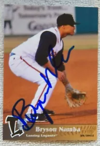 Toronto Blue Jays Bryson Namba signierte 2011 Lansing Lugnuts Autogrammkarte - Bild 1 von 1