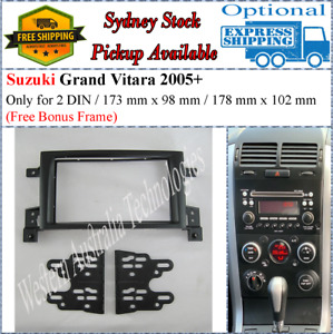 Fascia facia Fits Suzuki Grand Vitara 2005 Double Two 2 DIN Dash Kit