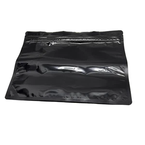 HighLock Kindersicher 12X9X3 Glanz Schwarz Blickdicht CR-Absperrung Austrittsbeutel 50 Stück - Bild 1 von 4