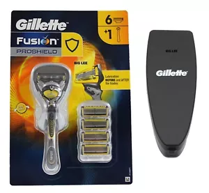 Gillette Fusion PROSHIELD 1 soporte para mango de afeitadora + estuche de viaje de 6 cartuchos - Imagen 1 de 5